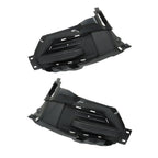 Left+Right Side Fog Light Cover Trims For 2020-2022 Ford Explorer Black