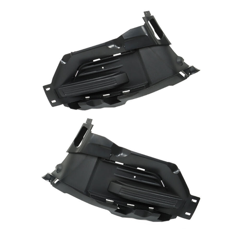 Left+Right Side Fog Light Cover Trims For 2020-2022 Ford Explorer Black