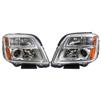 Left&Right Headlight For 2010-2015 GMC Terrain SL/SLT/SLE Chrome Halogen