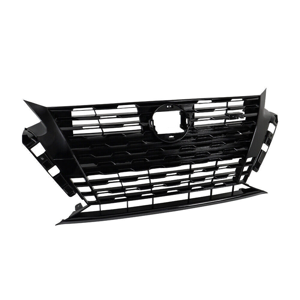 Front Bumper Upper Grille For Nissan Altima SR 2023 2024 Plastic Black