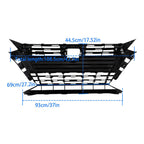 Front Bumper Upper Grille For Nissan Altima SR 2023 2024 Plastic Black