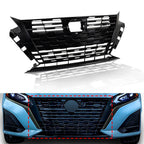 Front Bumper Upper Grille For Nissan Altima SR 2023 2024 Plastic Black