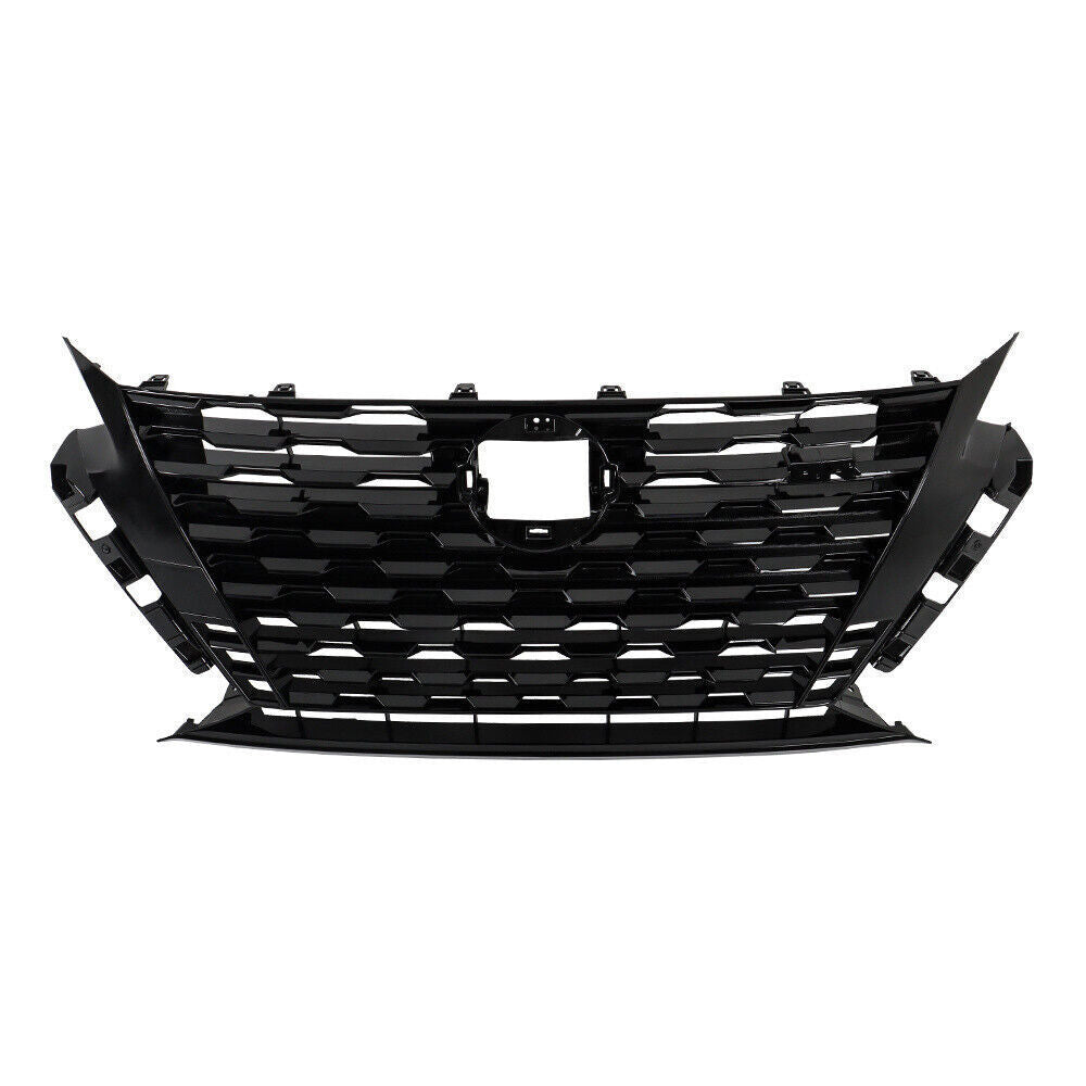 Front Bumper Upper Grille For Nissan Altima SR 2023 2024 Plastic Black