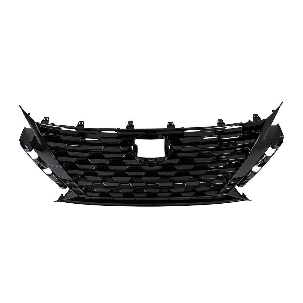 Front Bumper Upper Grille For Nissan Altima SR 2023 2024 Plastic Black