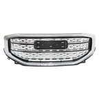 Front Upper Grille Assembly For 2017 2018 2019 GMC Acadia Denali Chrome