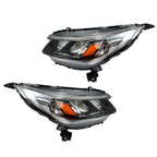 Right&Left Side Headlights For 2015-2016 Honda CR-V Clear Halogen W/DRL