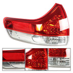 Rear Left + Right Side Tail Lights For 2011-2014 Toyota Sienna Halogen