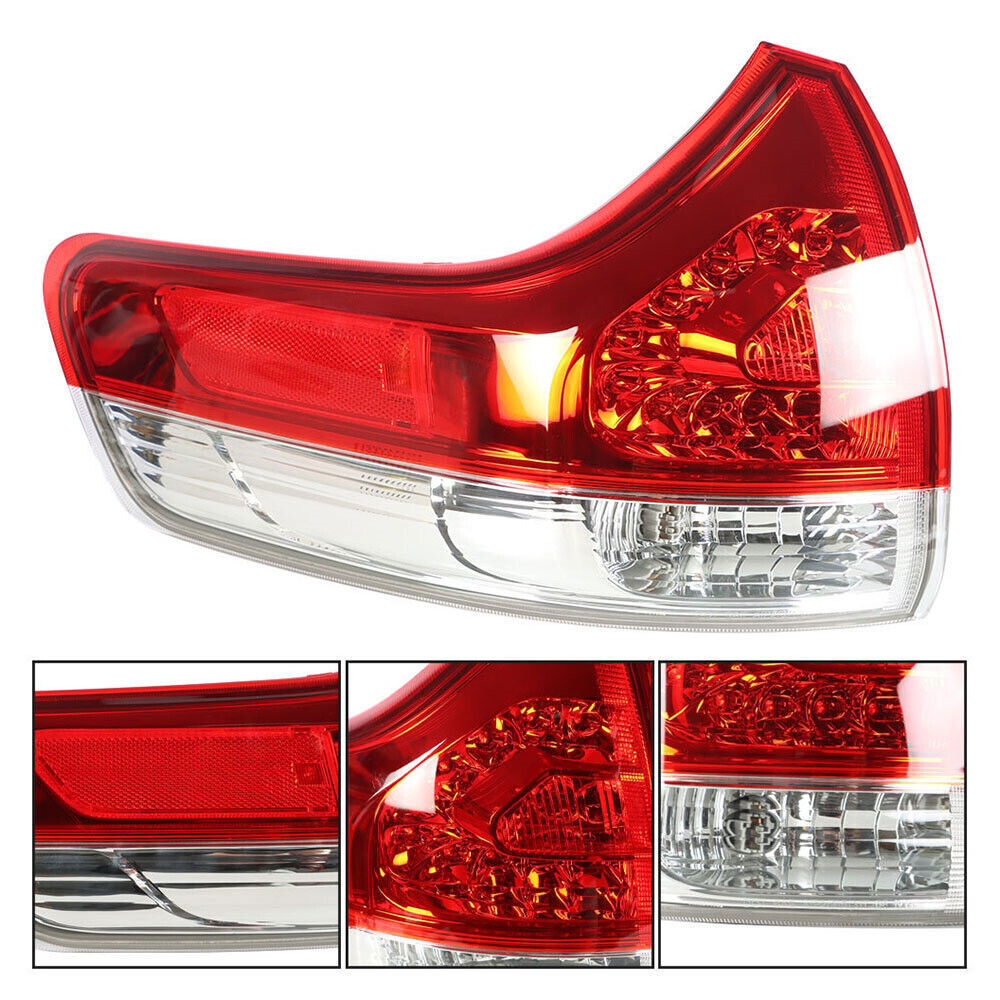 Rear Left + Right Side Tail Lights For 2011-2014 Toyota Sienna Halogen