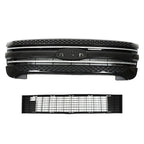 Front Bumper Upper Grille Assembly Glossy Black For 11-15 Ford Explorer