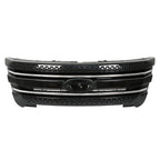 Front Bumper Upper Grille Assembly Glossy Black For 11-15 Ford Explorer