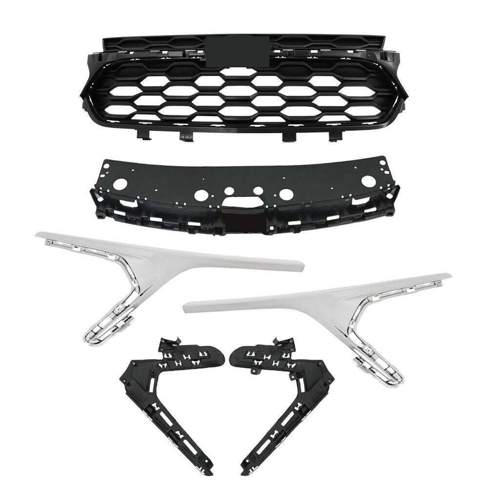 Front Bumper Grille With Chrome Trim For 2023 2024 Chevrolet Trax