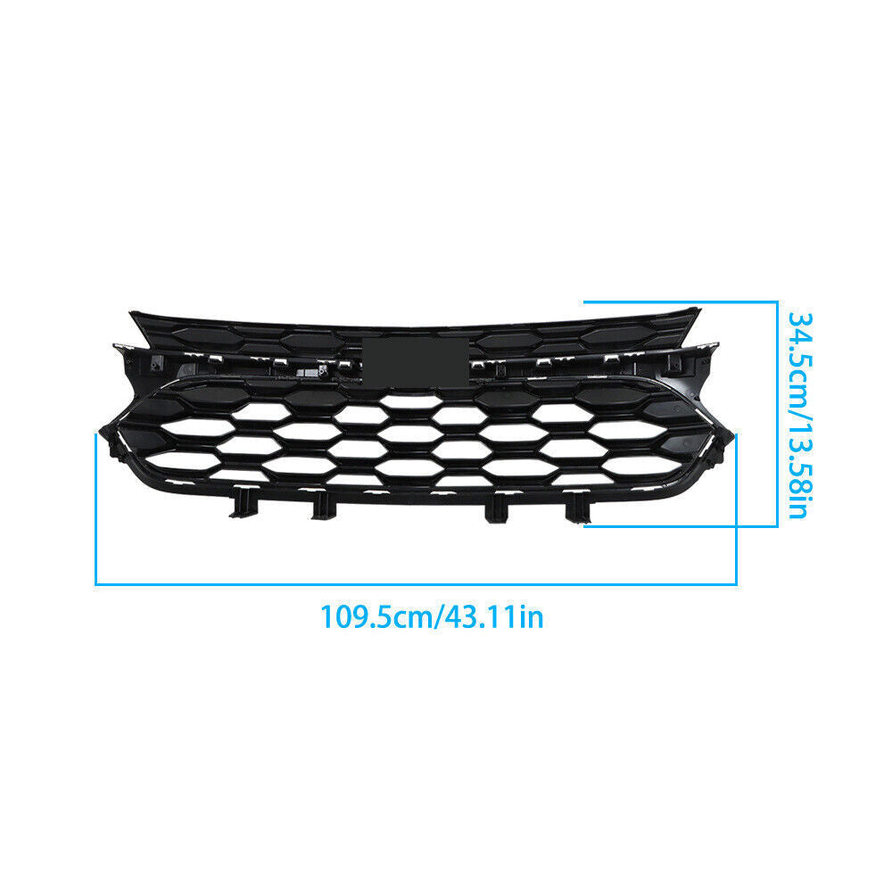 Front Bumper Grille With Chrome Trim For 2023 2024 Chevrolet Trax