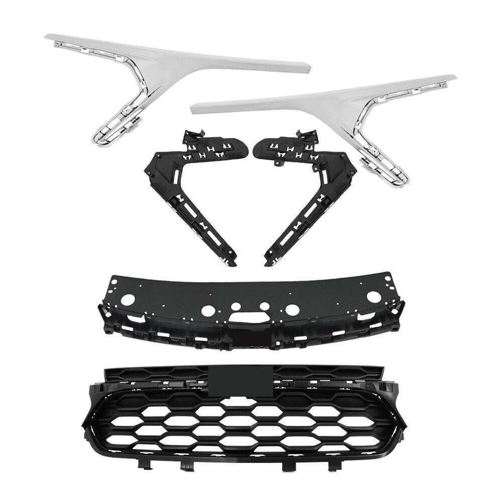 Front Bumper Grille With Chrome Trim For 2023 2024 Chevrolet Trax