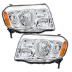 Left+Right Halogen Headlights Assembly For 2009-2011 Honda Pilot Chrome