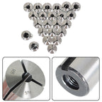 23Pcs R8 Collet Set Fractional 1/16" To 3/4" High Precision For Bridgeport