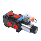 13GPM #10 SAE 6 Port 12V DC Hydraulic Solenoid Selector Diverter Valve 3Plug