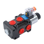 13GPM #10 SAE 6 Port 12V DC Hydraulic Solenoid Selector Diverter Valve 3Plug