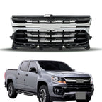 Front Upper Grille With Chrome Trim For 2021-2022 Chevrolet Colorado