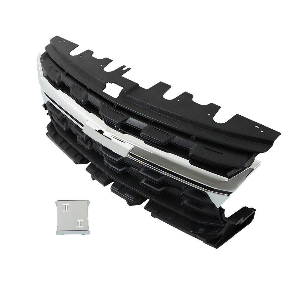 Front Upper Grille With Chrome Trim For 2021-2022 Chevrolet Colorado