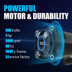 2HP Square Flange Pool Pump Motor 230V B2855 Threaded Shaft Swimming Pool Pump