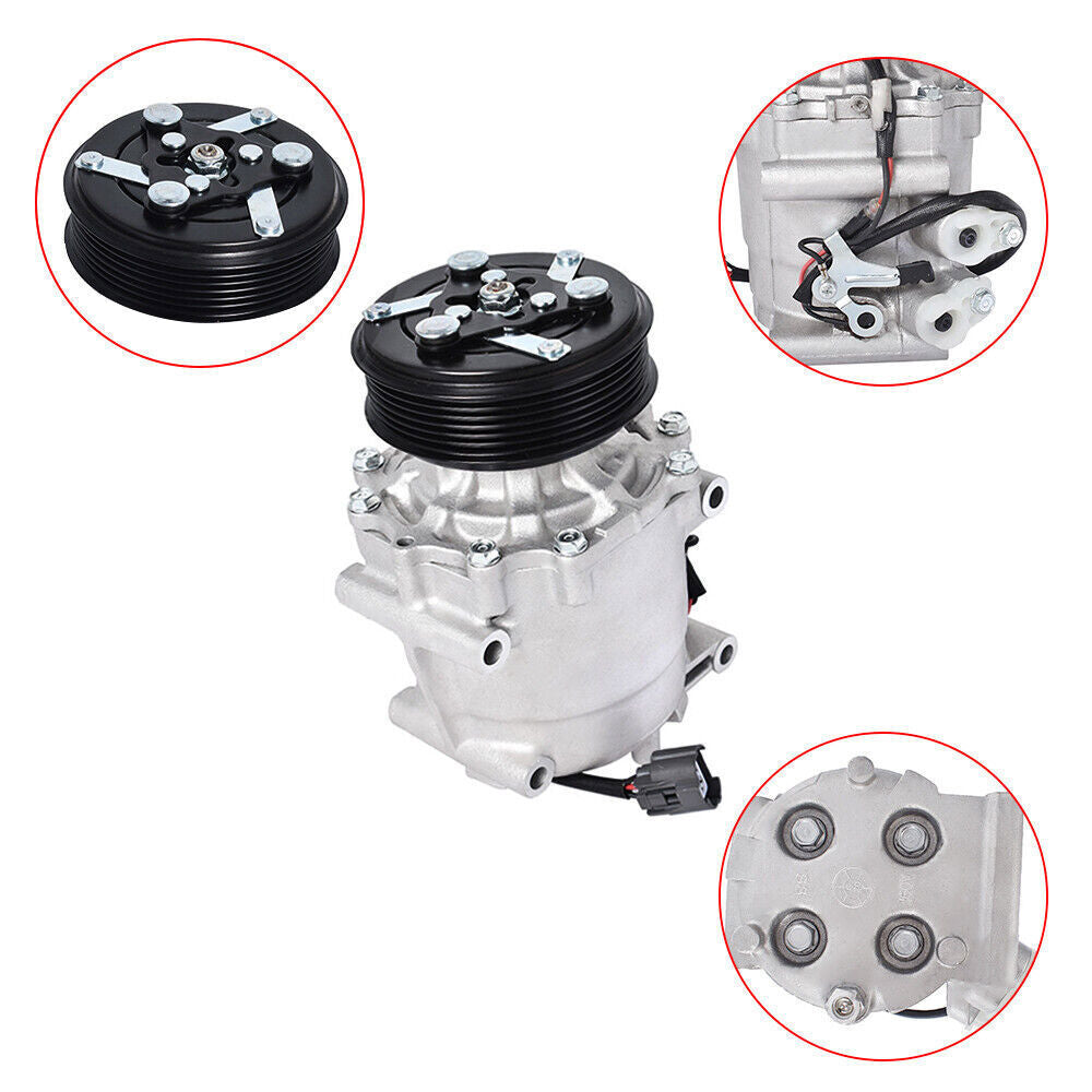 A/C AC Compressor w/Clutch For 2002 2003 2004 2005 Honda Civic L4 1.7L