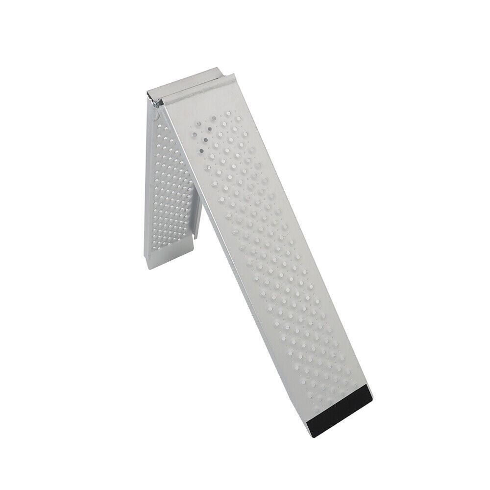 76"×8.3" Motorcycle Aluminum Folding Loading Ramp 600 lbs ATV UTV Tractors Quads