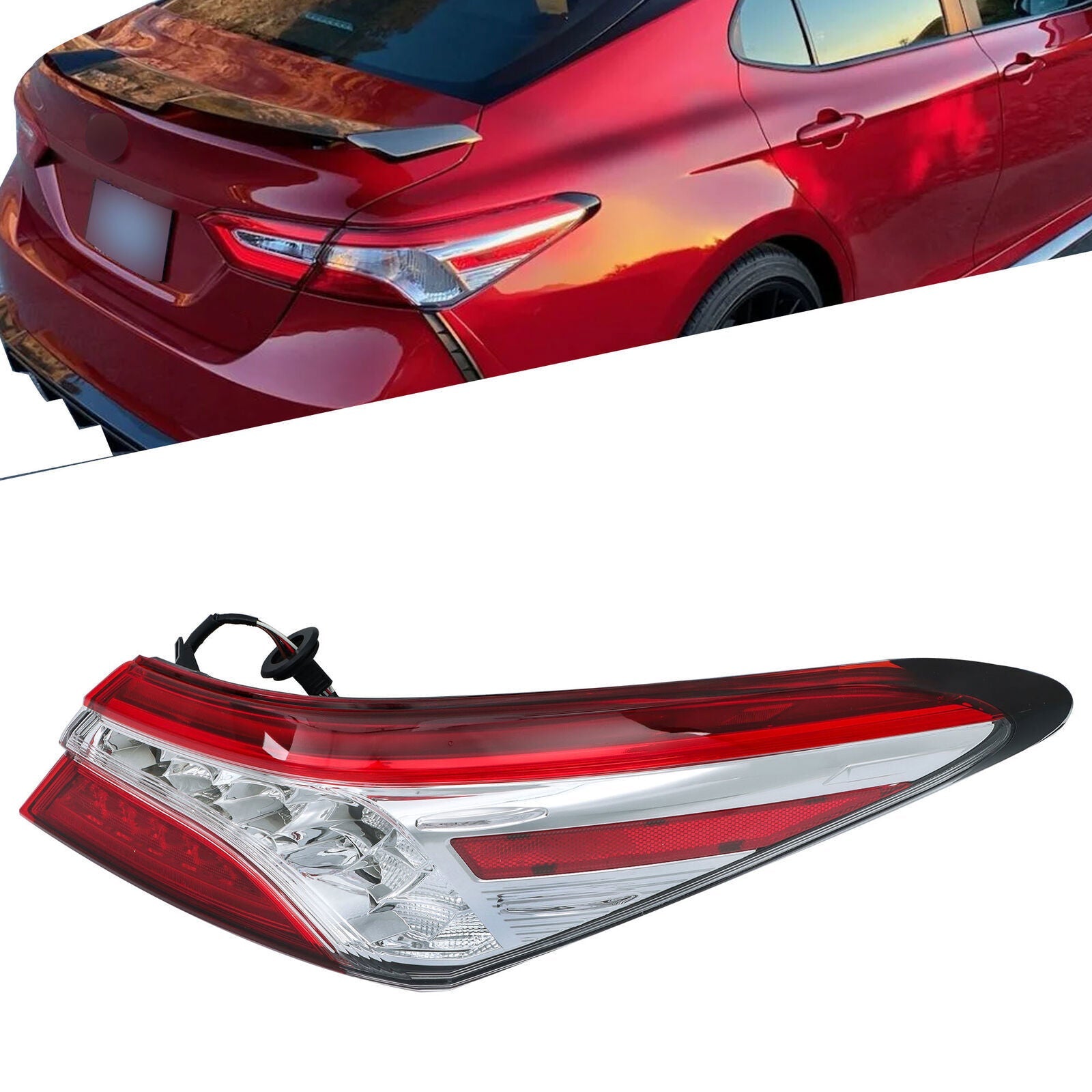 Passenger Tail Light For 2018-2020 Toyota Camry XLE XSE LED Lamp Outer