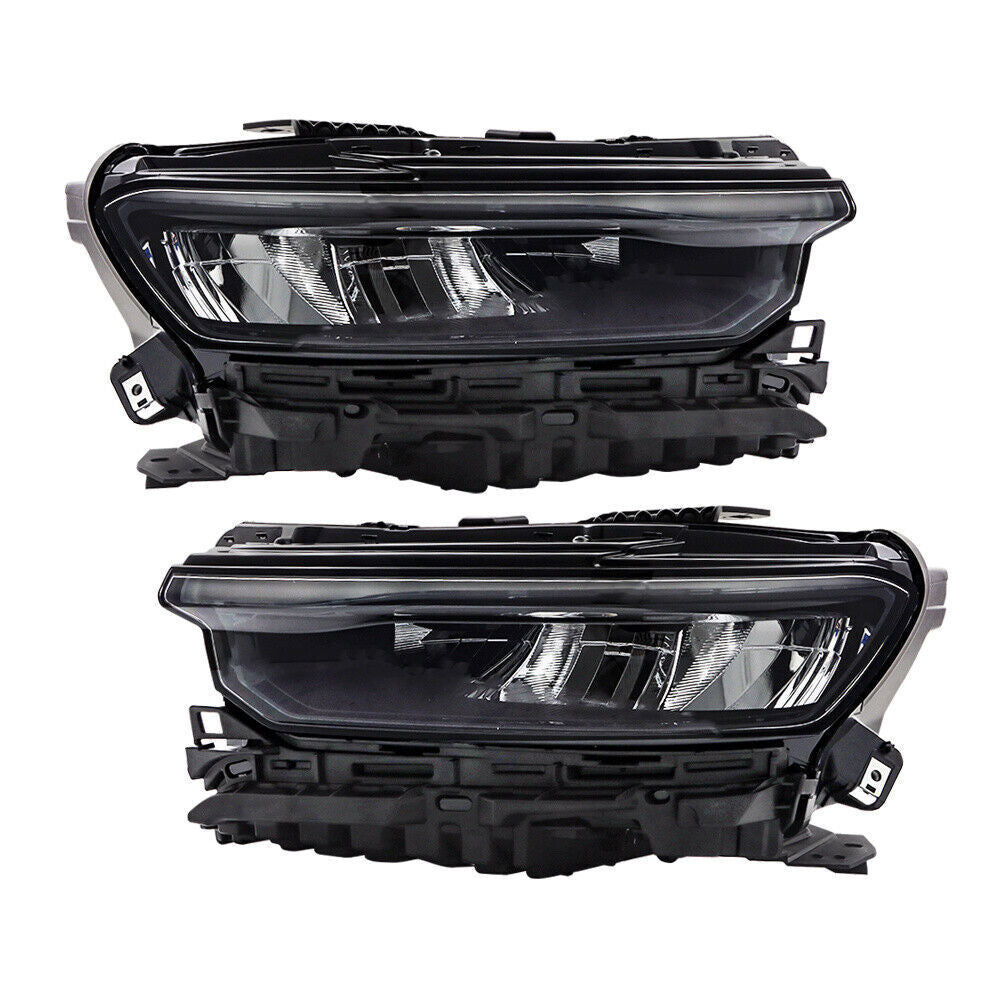 Left+Right Headlight For 2021-2024 Jeep Grand Cherokee LED Type Black