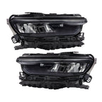 Left+Right Headlight For 2021-2024 Jeep Grand Cherokee LED Type Black