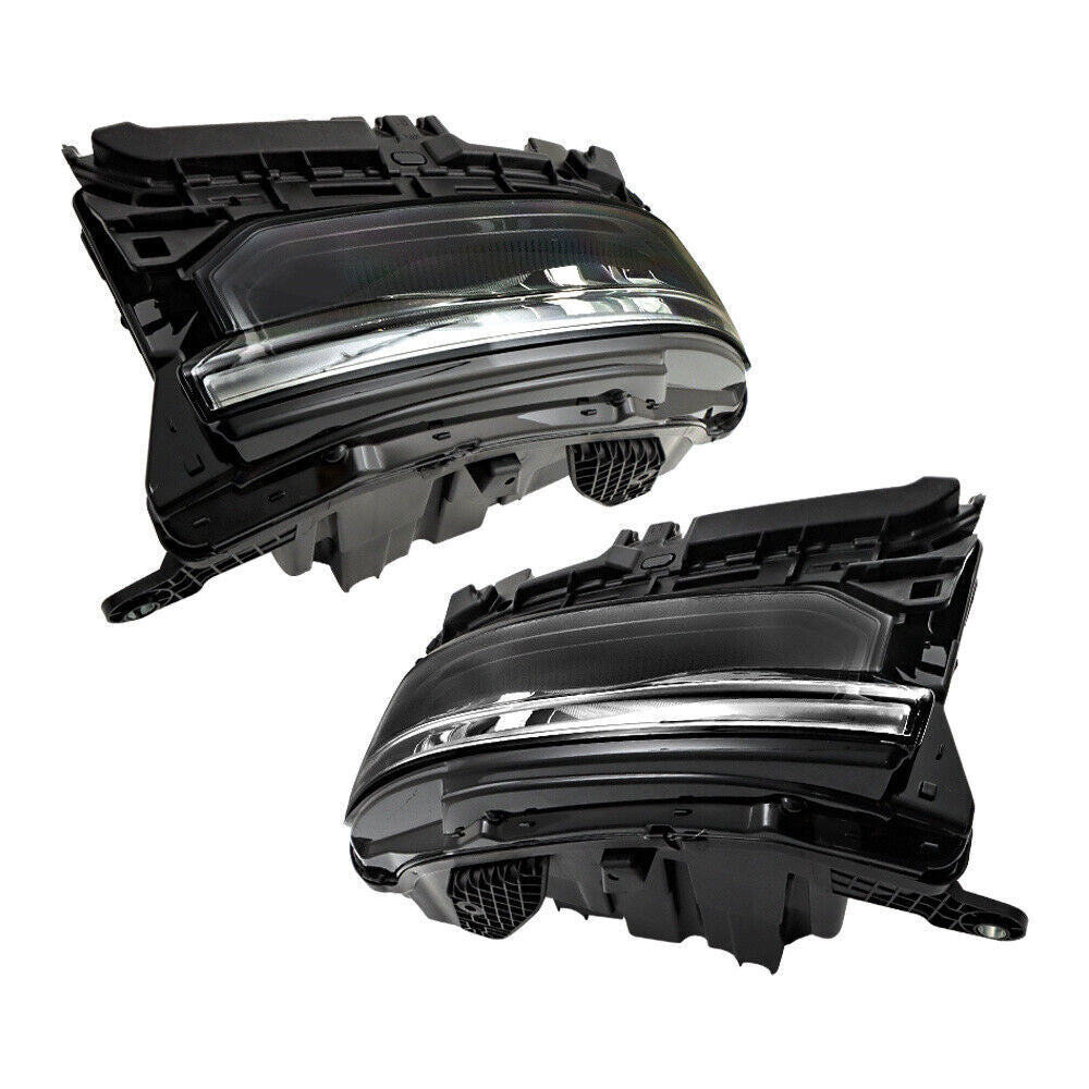 Left+Right Headlight For 2021-2024 Jeep Grand Cherokee LED Type Black