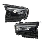 Left+Right Headlight For 2021-2024 Jeep Grand Cherokee LED Type Black