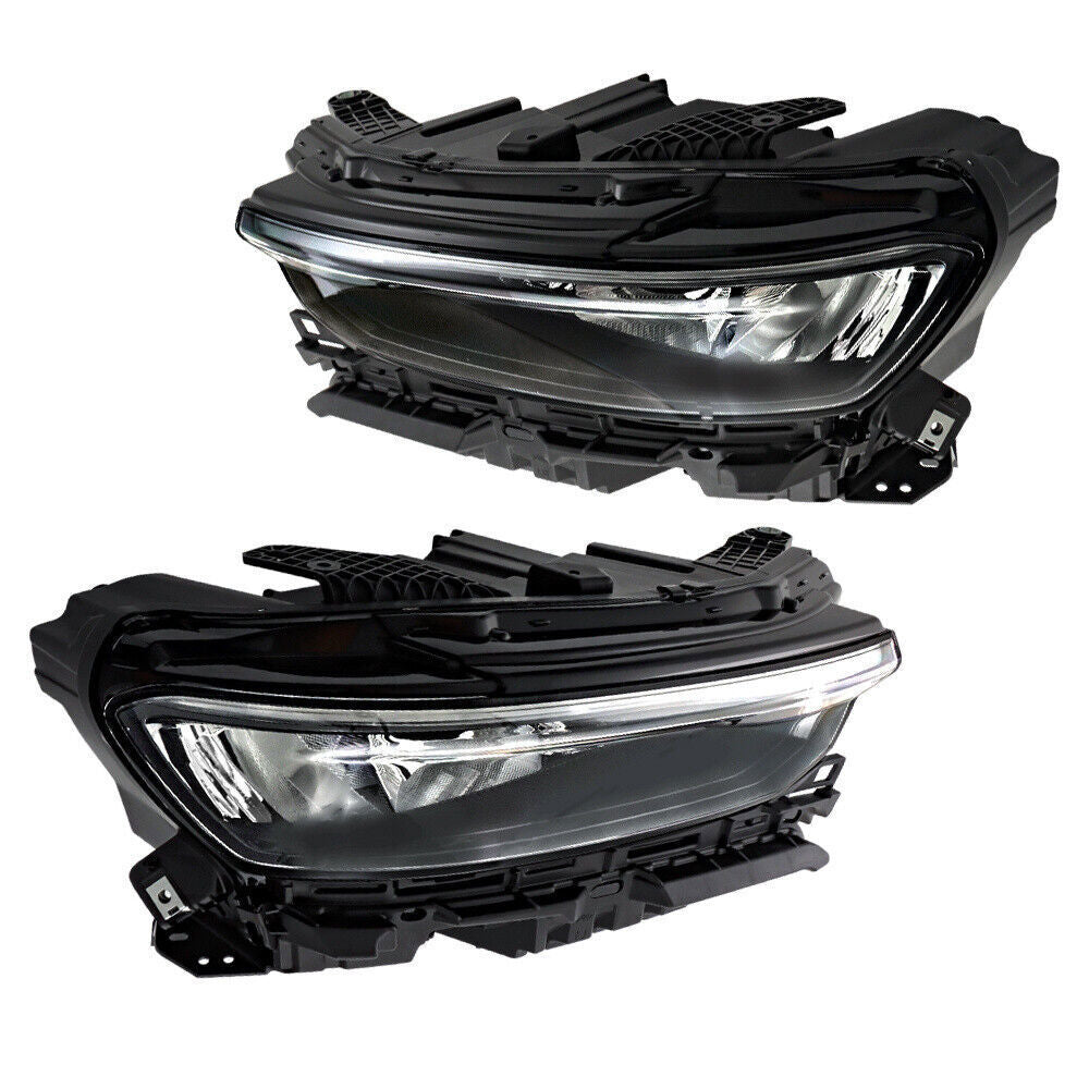 Left+Right Headlight For 2021-2024 Jeep Grand Cherokee LED Type Black