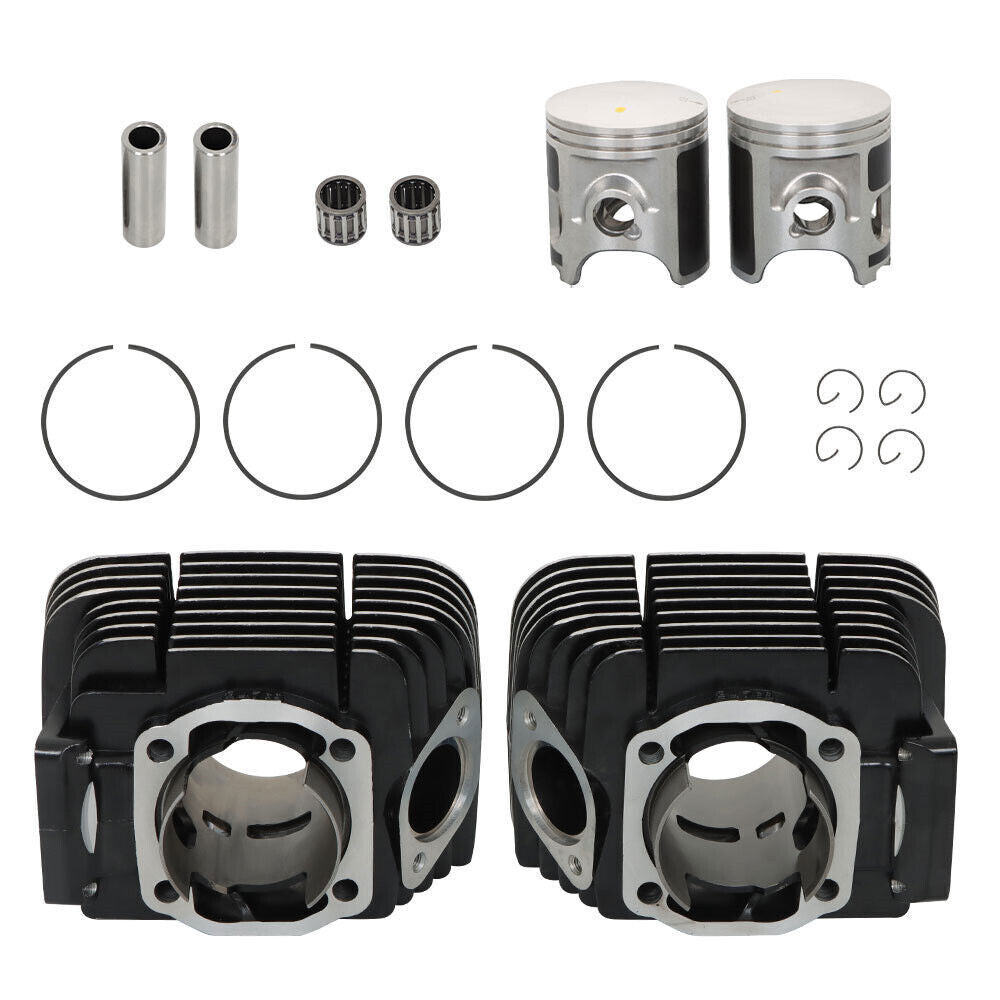Set For Yamaha Rd350 Cylinder Rebuild Kit Pistons Rings Pins 1973-75 Us/Uk