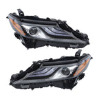 Left+Right Headlight For 2021 2022 Toyota Camry XSE XLE Full LED Black