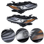Left+Right Headlight For 2021 2022 Toyota Camry XSE XLE Full LED Black