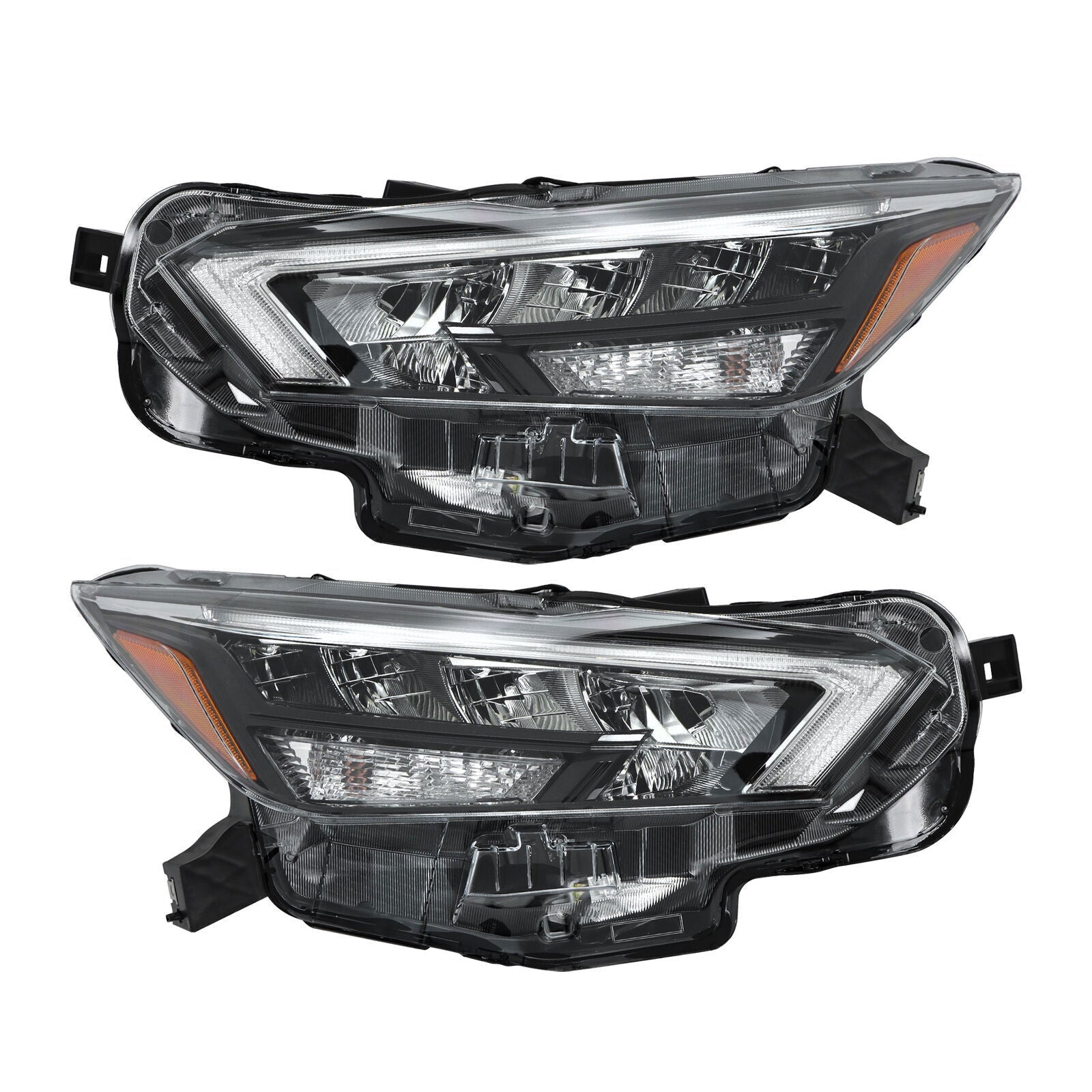Right+Left Headlight Assy For 2020-2021 Nissan Versa S SR SV Full LED