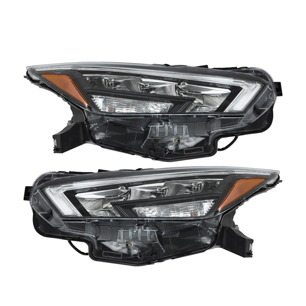 Right+Left Headlight Assy For 2020-2021 Nissan Versa S SR SV Full LED