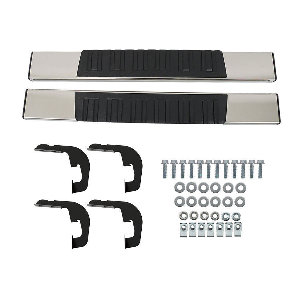 Cab 6" Running Boards Side Step Nerf Bar For 2007-2018 Silverado Regular