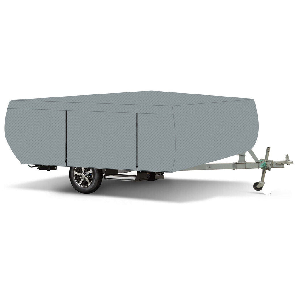 8-10 FT Trailers Waterproof RV Trailer Cover For Folding Pop Up Camper
