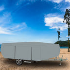 8-10 FT Trailers Waterproof RV Trailer Cover For Folding Pop Up Camper