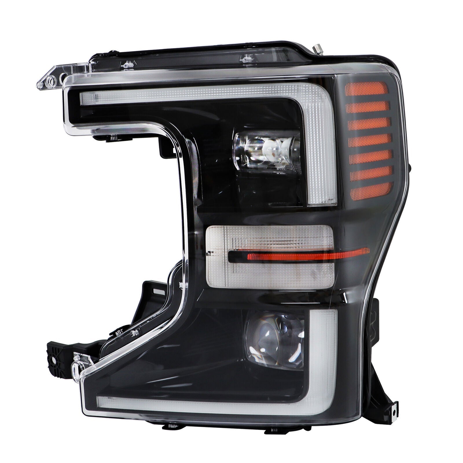 Driver LED Headlight For 2020-2022 Ford F250 F350 SuperDuty Black Trim