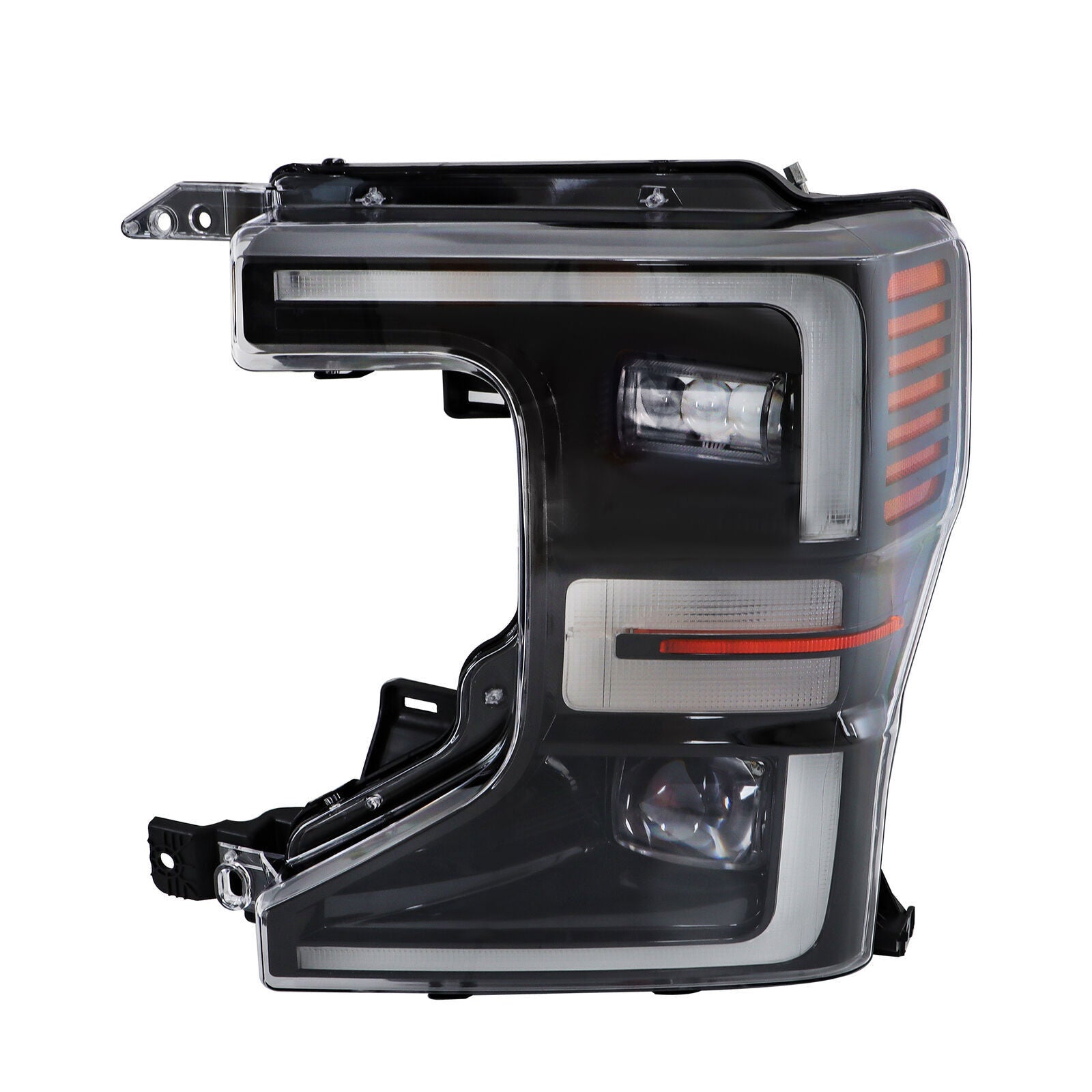 Driver LED Headlight For 2020-2022 Ford F250 F350 SuperDuty Black Trim