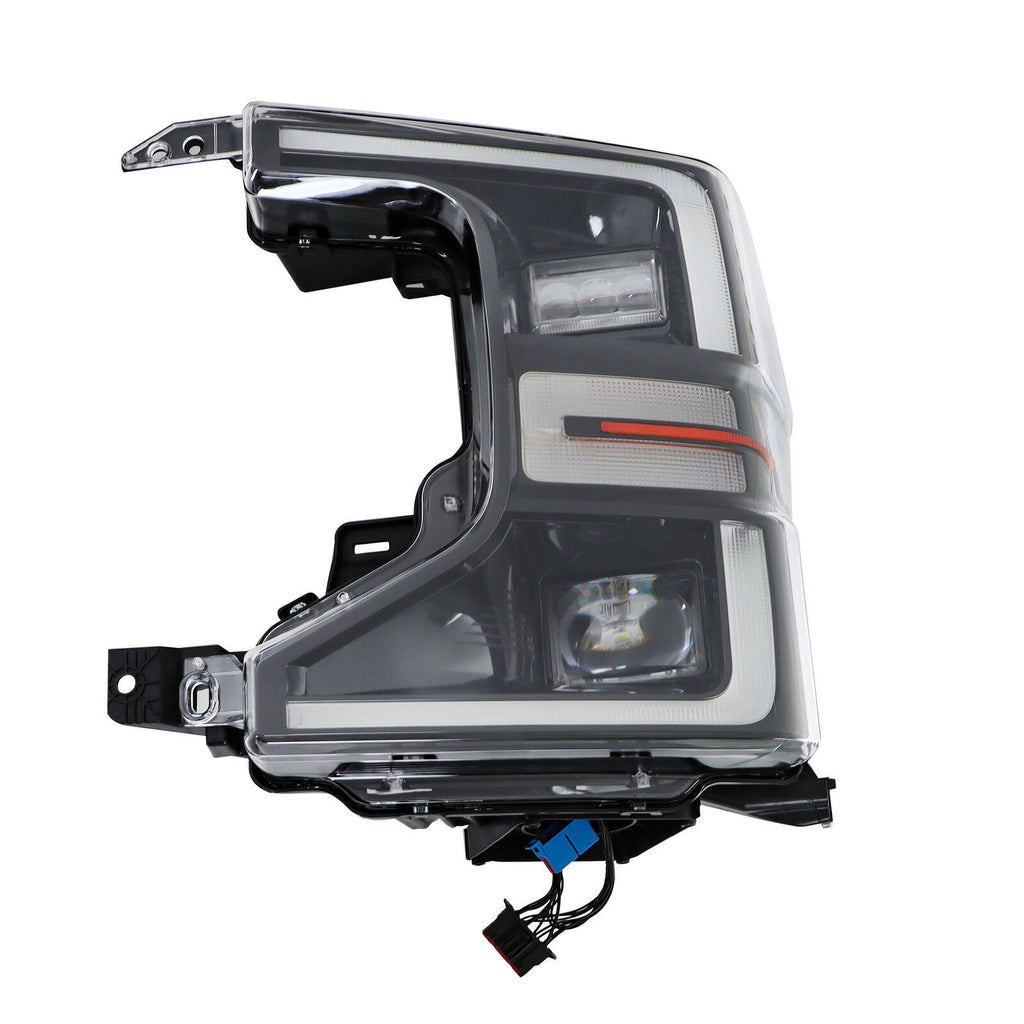 Driver LED Headlight For 2020-2022 Ford F250 F350 SuperDuty Black Trim