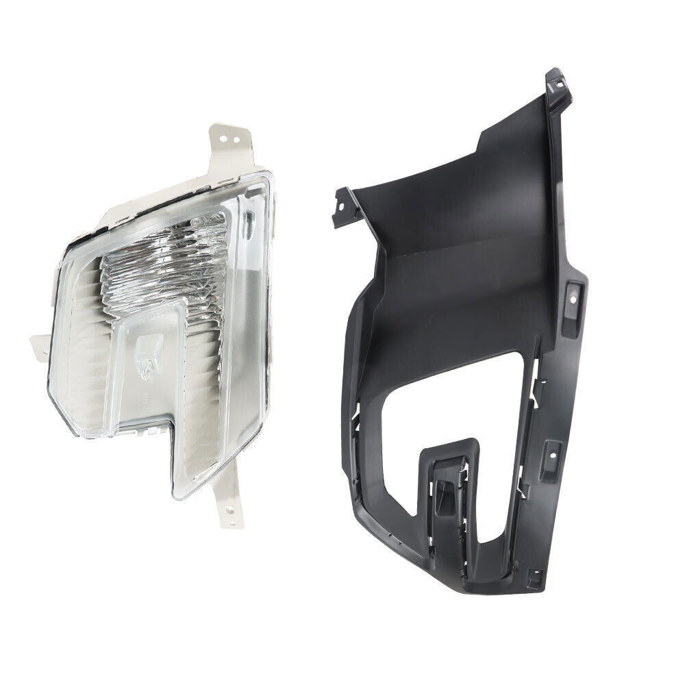 Right Side Front Fog Light For 2016-2017 Ford Explorer Halogen W/Bezel