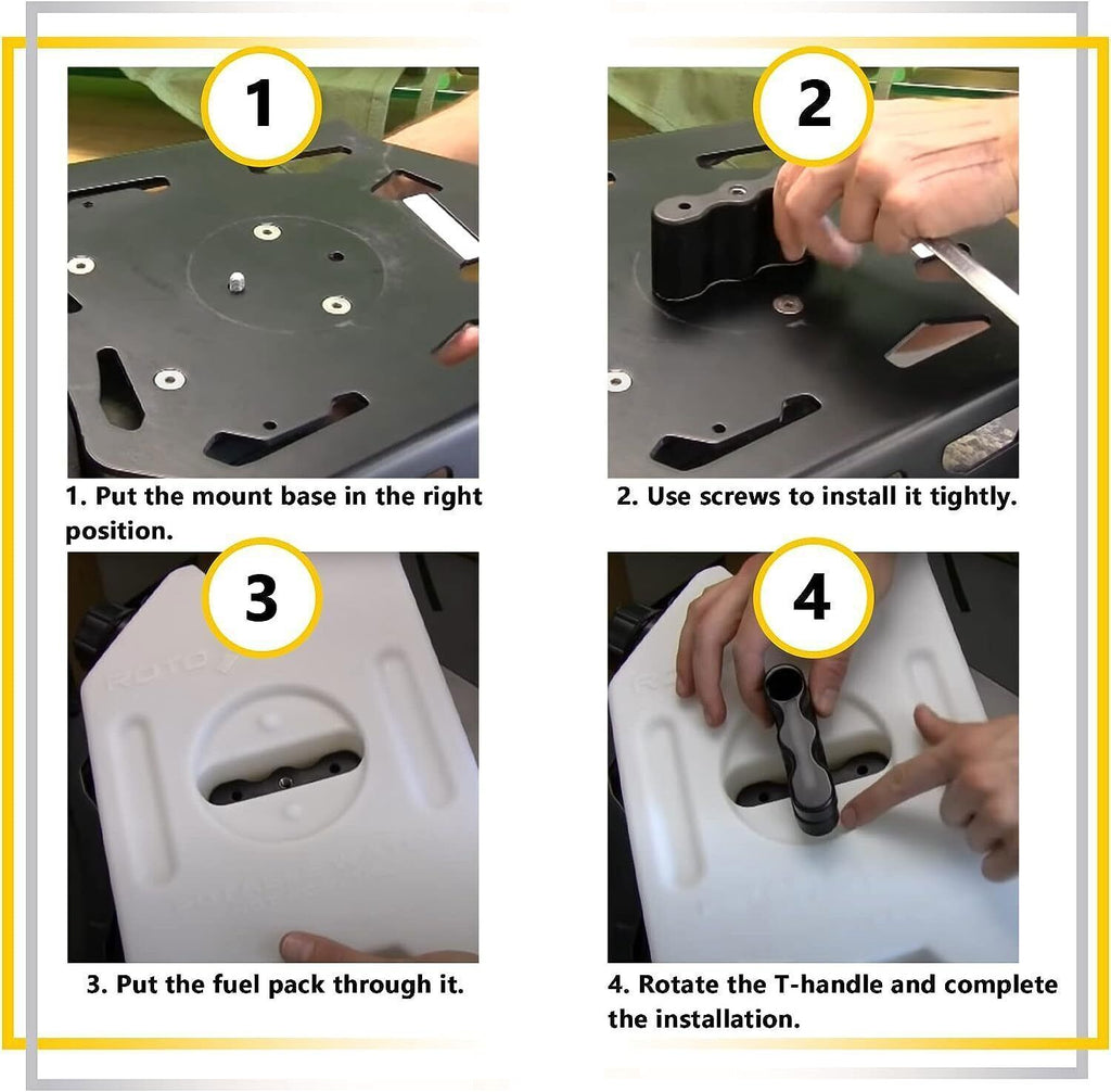 2PCS Pack Mount Lock with Keys for RotopaX LOX-PM Fuel Pack / Storage Box