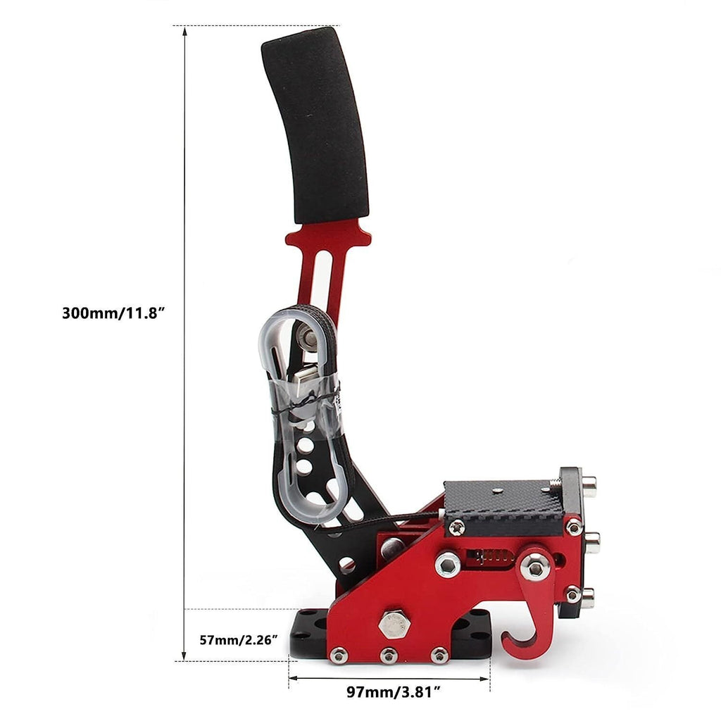Red USB Handbrake PC Windows for Sim Racing Games G25/G27/G29/T500