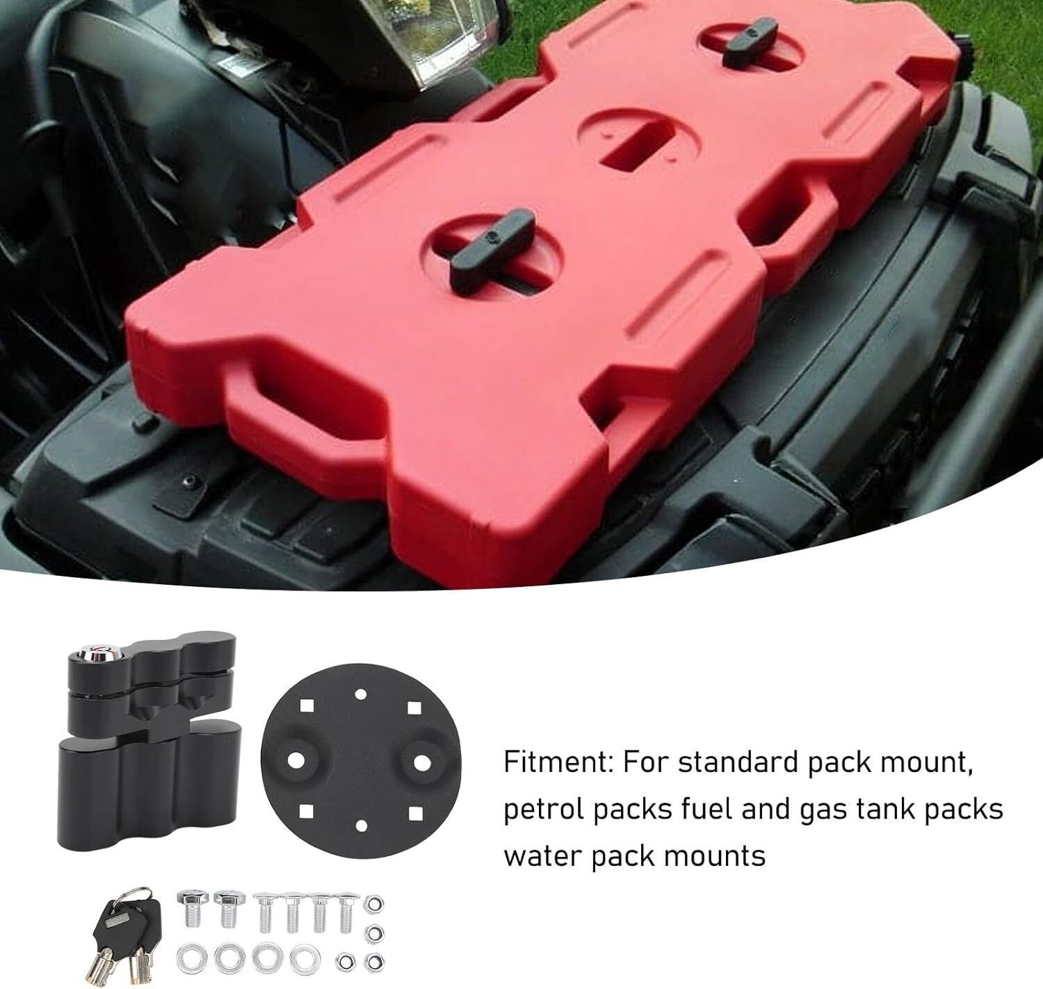 RX-LOX-PM Pack Mount Lock with Keys Locking Pack Mount for RotopaX LOX Fuel Pack