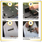 RX-LOX-PM Pack Mount Lock with Keys Locking Pack Mount for RotopaX LOX Fuel Pack
