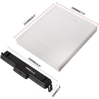 Cabin Air Filter and Filter Access Door for Dodge Ram 1500 2500 3500 Replacement