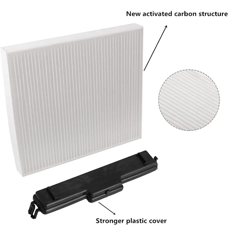 Cabin Air Filter and Filter Access Door for Dodge Ram 1500 2500 3500 Replacement